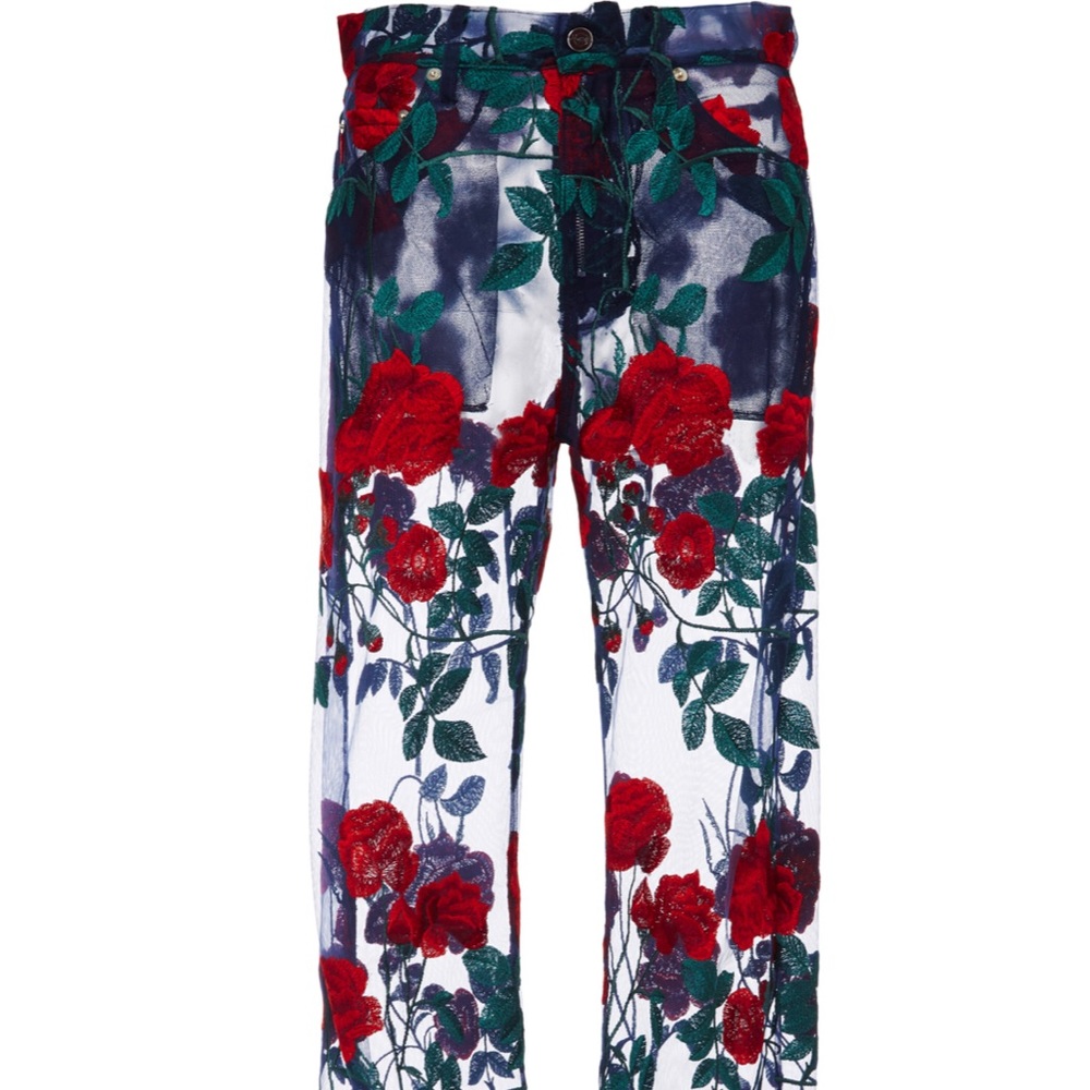 Adam Selman sheer rose pants